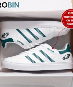 Philadelphia Eagles Logo Design Football Custom Name Stan Smith Sneakers