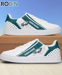 Philadelphia Eagles Logo Football Custom Name Stan Smith Sneakers