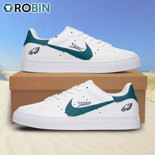Philadelphia Eagles Nike Football Custom Name Stan Smith Sneakers