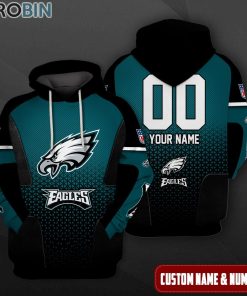 philadelphia-eagles-polygon-pattern-design-3d-hoodie-1