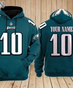 Philadelphia Eagles Teams Hoodie Custom Name and Number