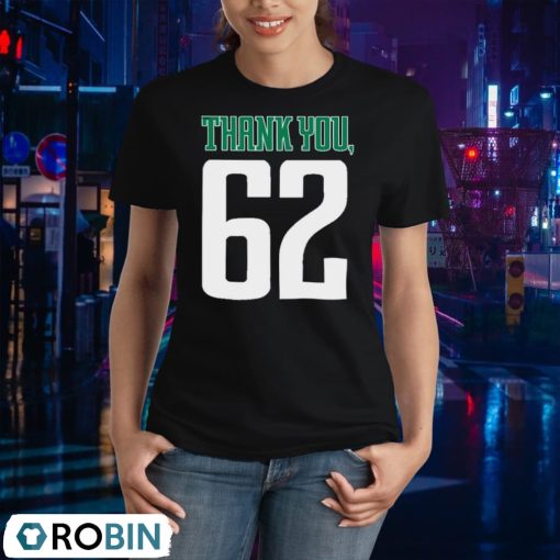 Philadelphia Eagles Thank You, 62 Jason Kelce Shirt