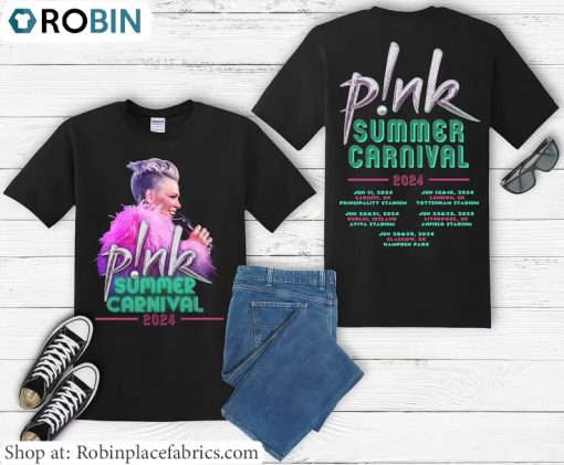Pink Summer Carnival Shirt, Festival Tour T Shirt Hoodie