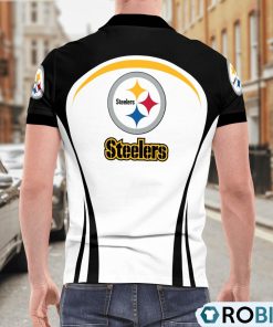 Pittsburgh Steelers Curve Casual Polo Shirt, Steelers Fan Shirt Pittsburgh Steelers Curve Casual Polo Shirt, Steelers Fan Shirt
