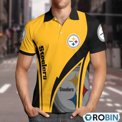 Pittsburgh Steelers Magic Team Logo Polo Shirt, Steelers Shirt