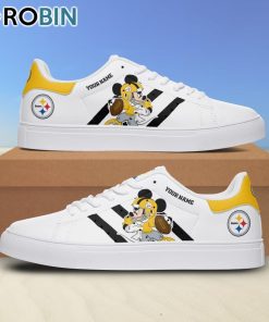 Pittsburgh Steelers Mickey Football Personalized Stan Smith Sneakers