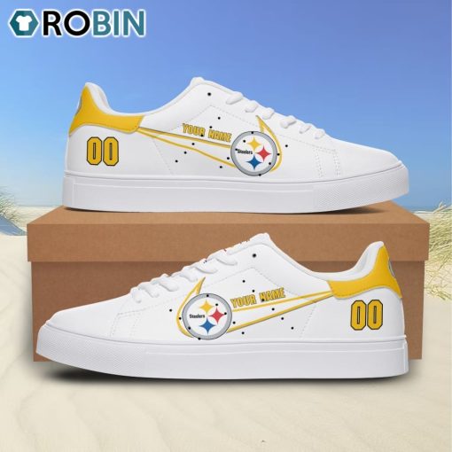 Pittsburgh Steelers Nike Logo Personalized Stan Smith Sneakers