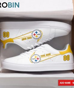 Pittsburgh Steelers Nike Logo Personalized Stan Smith Sneakers