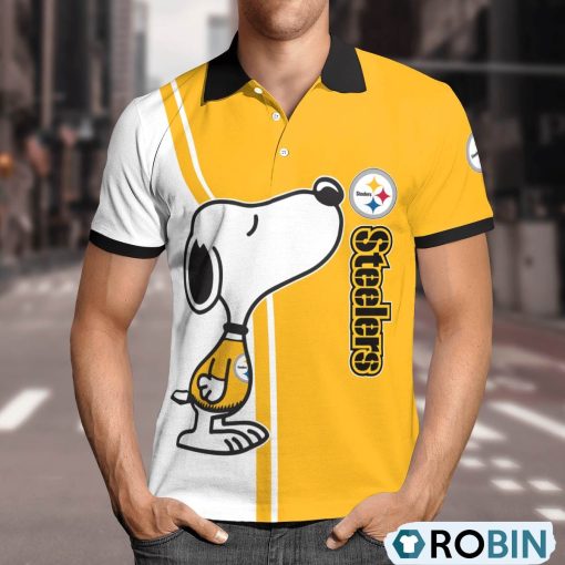 Pittsburgh Steelers Snoopy Polo Shirt, Steelers Merch