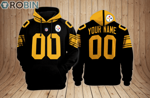 Pittsburgh Steelers Teams Hoodie Custom Name and Number