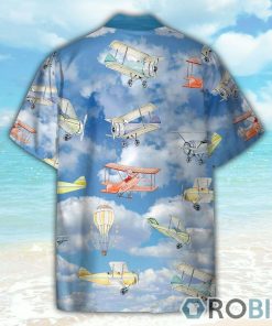 Planes And Hot Air Balloon, Fly Away Hawaiian Shirt Planes And Hot Air Balloon, Fly Away Hawaiian Shirt