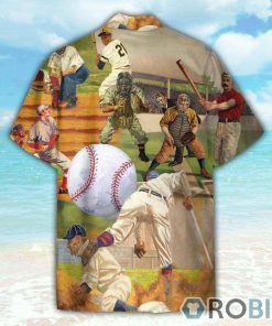 Playing Baseball Button’s Up Shirts, Hawaiian Shirt