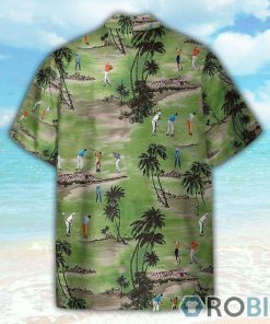 Playing Golf, Coconut Tree Golf Club Hawaiian Shirt