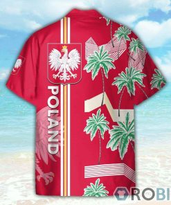 Poland Euro Floral Football Hawaiian Shirt