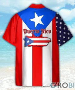 Puerto Rico Flag Button’s Up Shirts, Hawaiian Shirt