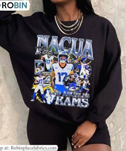Puka Nacua Shirt, Neutral American Football Long Sleeve Crewneck