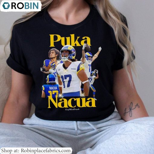Puka Nacua Shirt, Rams Football Unisex Hoodie Long Sleeve