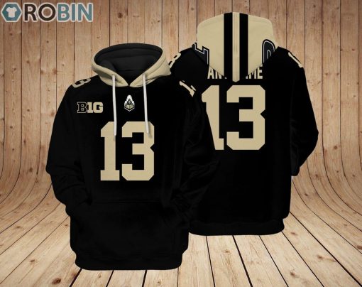 Purdue Boilermakers Hoodie Custom Name and Number