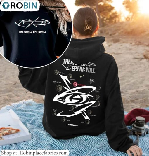 Retro Ateez The World Ep Fin Will Tracklist Hoodie , Ateez World Tour Shirt Sweater