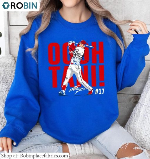 Retro Shohei Ohtani Shirt, Ohtani Signature Los Angeles Baseball Sweatshirt Hoodie