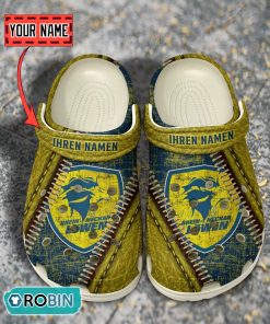 Rhein-Neckar L�wen Leather Zip Design Crocs Shoes