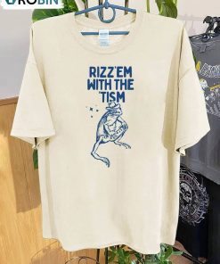 Rizz Em With The Tism Shirt, Frog Long Sleeve Tee Tops
