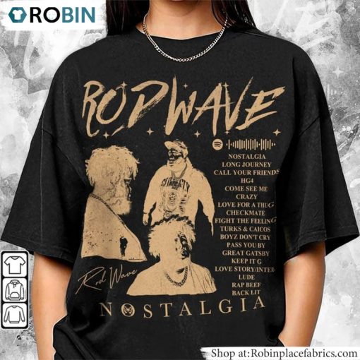 Rod Wave Nostalgia Album Inspired Sweatshirt , Rod Wave Shirt Hoodie