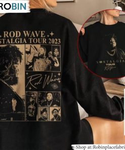 Rod Wave Shirt, Retro Tour 2023 Short Sleeve Tee Tops