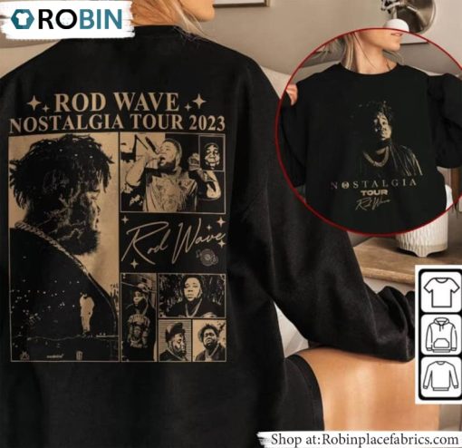 Rod Wave Shirt, Retro Tour 2023 Short Sleeve Tee Tops