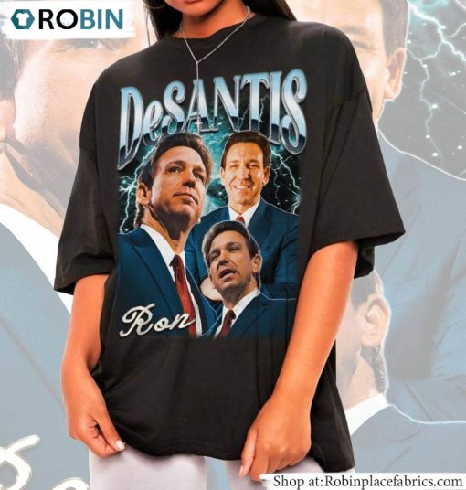 Ron Desantis Shirt, Inspired Hoodie Short Sleeve Gift For Fans