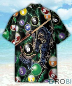 Rub My Billiard 8 Ball For Good Luck Skull God Of Death Hawaiian Shirt