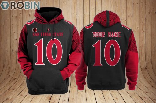 San Diego State Aztecs football Hoodie Custom Name and Number