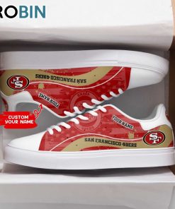 San Francisco 49ers Custom Name Stan Smith Sneakers San Francisco 49ers Custom Name Stan Smith Sneakers