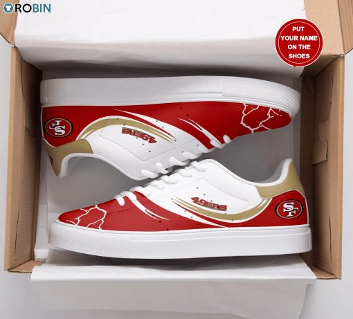 San Francisco 49ers Design Football Custom Name Stan Smith Sneakers