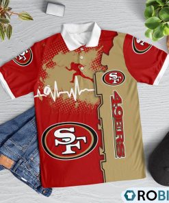 san-francisco-49ers-heartbeat-polo-shirt