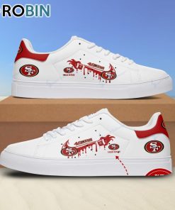 San Francisco 49ers Logo Nike Drip Design Personalized Stan Smith Sneakers