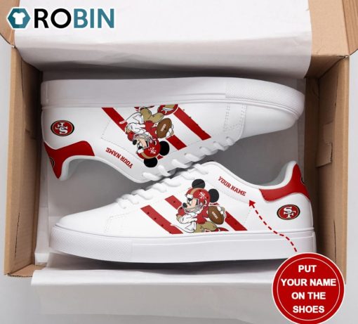 San Francisco 49ers Mickey Football Personalized Stan Smith Sneakers