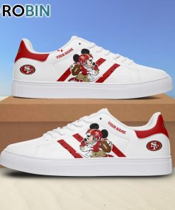 San Francisco 49ers Mickey Football Personalized Stan Smith Sneakers San Francisco 49ers Mickey Football Personalized Stan Smith Sneakers