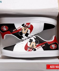 San Francisco 49ers Mickey Personalized Stan Smith Sneakers San Francisco 49ers Mickey Personalized Stan Smith Sneakers