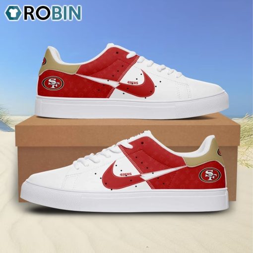San Francisco 49ers Nike Football Custom Name Stan Smith Sneakers