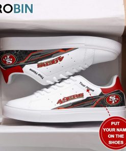 San Francisco 49ers Personalized Stan Smith Sneakers 124 San Francisco 49ers Personalized Stan Smith Sneakers 124