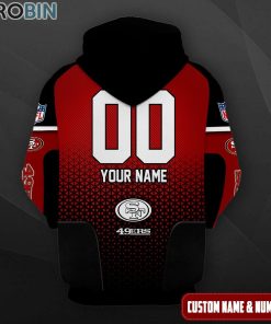 San Francisco 49ers Polygon Pattern Design 3D Hoodie