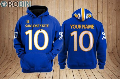San Jose State Spartans Hoodie Custom Name and Number