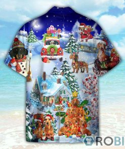 Santa Dachshund Merry Xmas Christmas Gift For Pet Lovers Hawaiian Shirt