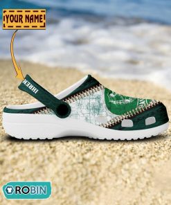 SC DHfK Leipzig Handball Leather Zip Design Crocs Shoes