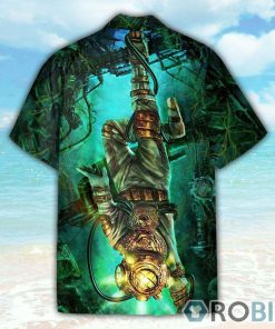 Scuba Diving Into The Ocean Hawaiian Shirt