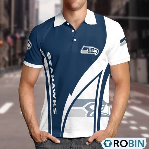 Seattle Seahawks Magic Team Logo Polo Shirt, Seattle Seahawks Gifts