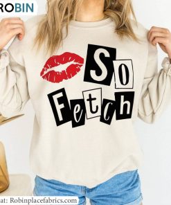 So Fetch Shirt, On Wednesdays We Wear Pink Long Sleeve Crewneck