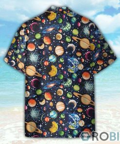 Solar System, Galaxy, Universe Pattern Hawaiian Shirt