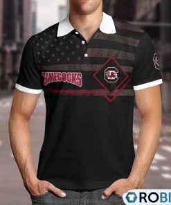 south-carolina-gamecocks-american-flag-polo-shirt
